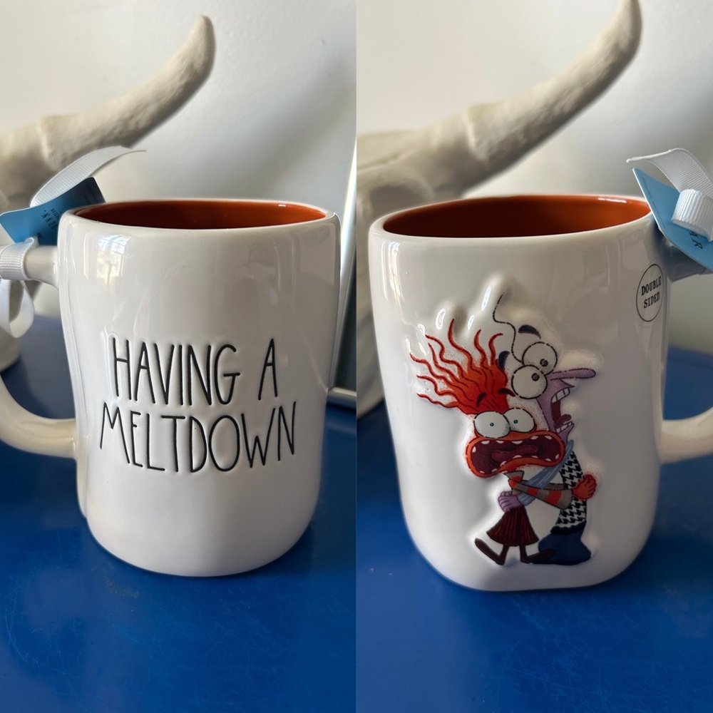 Rae Dunn Disney Pixar Inside Out 2 Anxiety Fear Having A Meltdown Mug